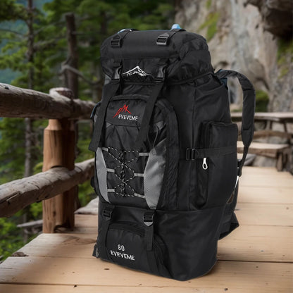 80L Large Capacity Backpack Adjustable Strap.
