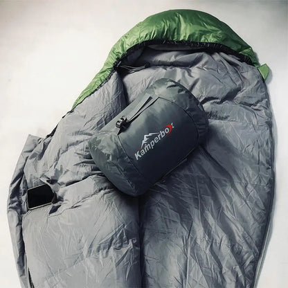 Ultralight  Down Sleeping Bag for Winter Camping.