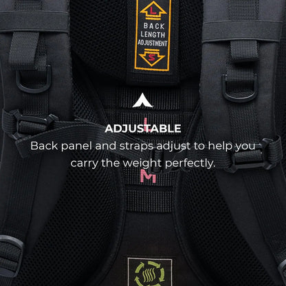 65L Explorer Internal Frame Backpack Rain Cover Included