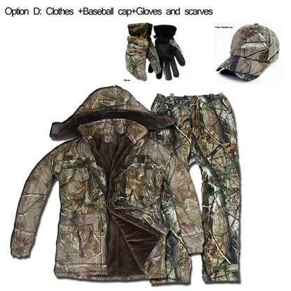 High Quality Man Winter  Camouflage Ghillie Suit Outdoor Cold Weather Suit.