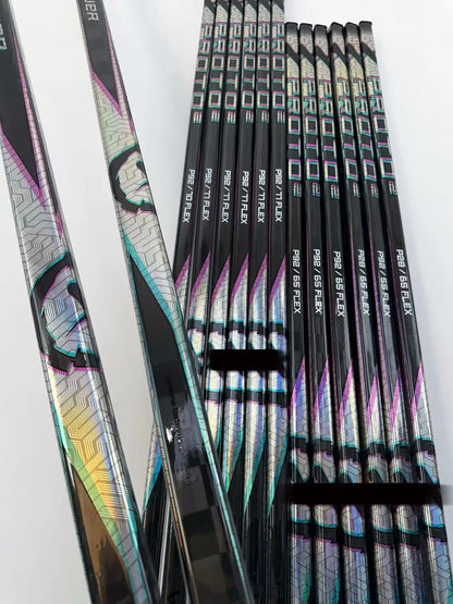 [2-PACK] Proto-2 Black   Ice Hockey Sticks.【No warranty】ultra-light Carbon Fiber