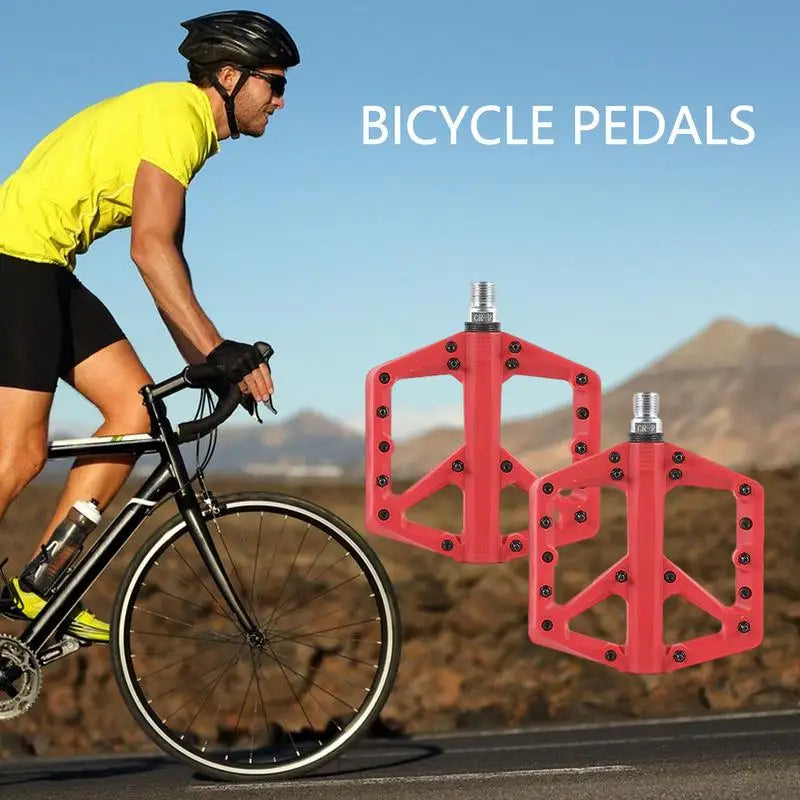 Mountain Bikes Pedals Flat Non-Slip Flat Pedals Enlarged Colorful Cycling Pedals Accessories Cycling Footrest For For Commuting