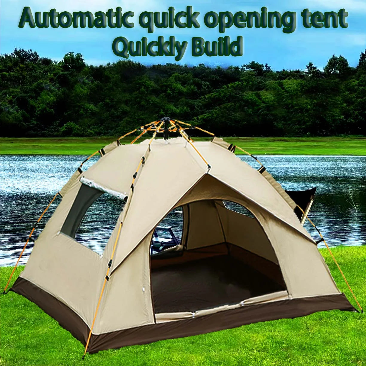 Camping tent 4 person waterproof.