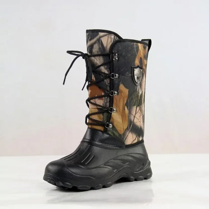 New Big Tree camouflage men's shoes, high top snow boots, waterproof.
