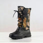 New Big Tree camouflage men's shoes, high top snow boots, waterproof.