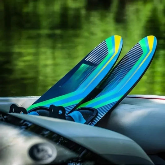 Combo Water Skis Adult Black/Blue 67"/ 170 cm.