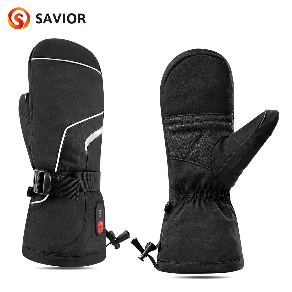 Winter Gloves Heating Hand Warmer Electric Thermal Gloves Waterproof.