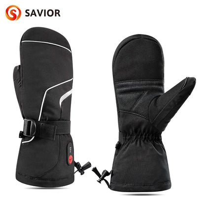 Winter Gloves Heating Hand Warmer Electric Thermal Gloves Waterproof.