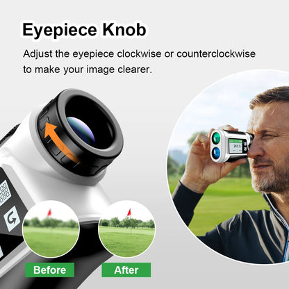 5-580yds Golf Rangefinder with Slope Laser