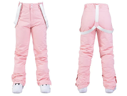 Women Ski Suit Winter Windproof Waterproof Snowboarding Jacket and Pants.