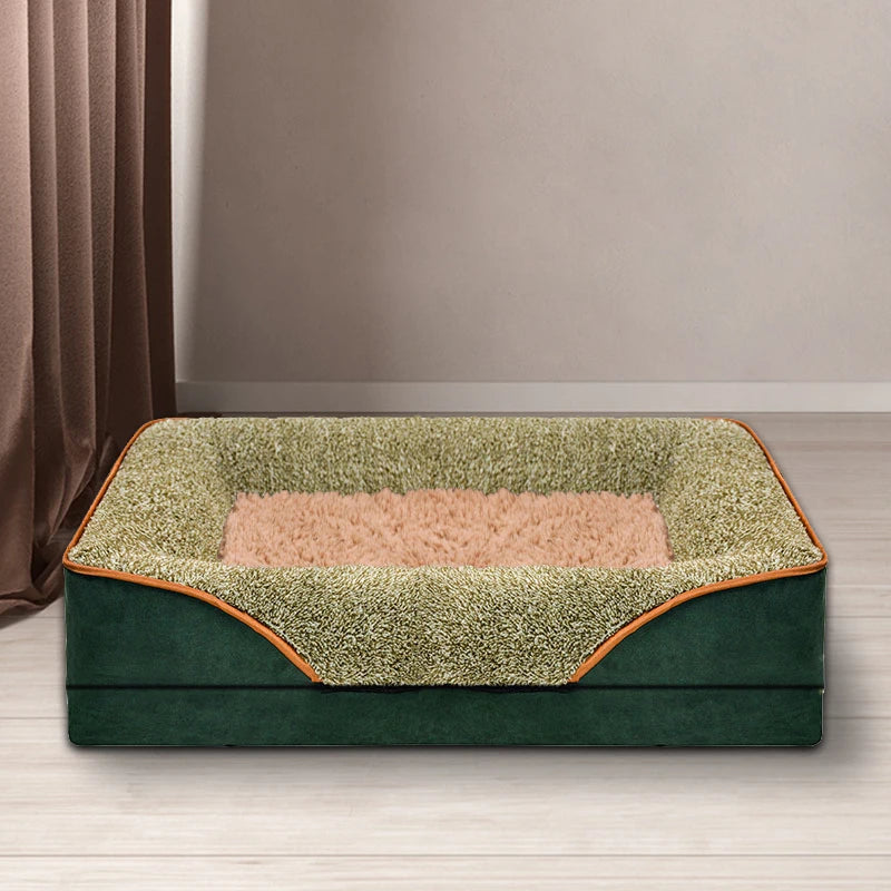 An oversized dog bed removable washable for all seasons, pet bed sofa.
