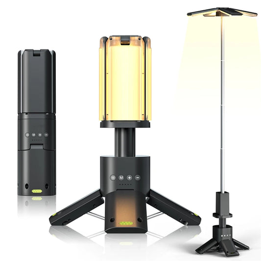 14000mAh Rechargeable Bright  Rotatable Telescopic LED RV Camping Lantern.
