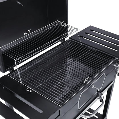 30 Inch Charcoal Grill BBQ Smoker.