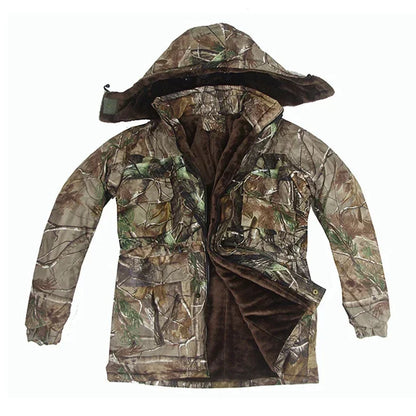 High Quality Man Winter  Camouflage Ghillie Suit Outdoor Cold Weather Suit.