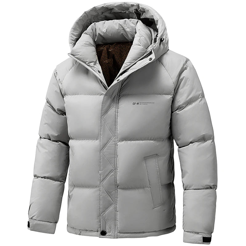 Men's Winter Windproof Casual Hooded Jacket .