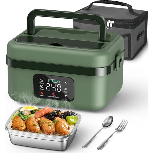Best -Cordless Electric Lunch Box for Adults,16000mAh Rechargeable Self-Heating.