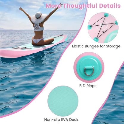 11' x 6" Inflatable Stand Up Paddle Board w/Accessories.