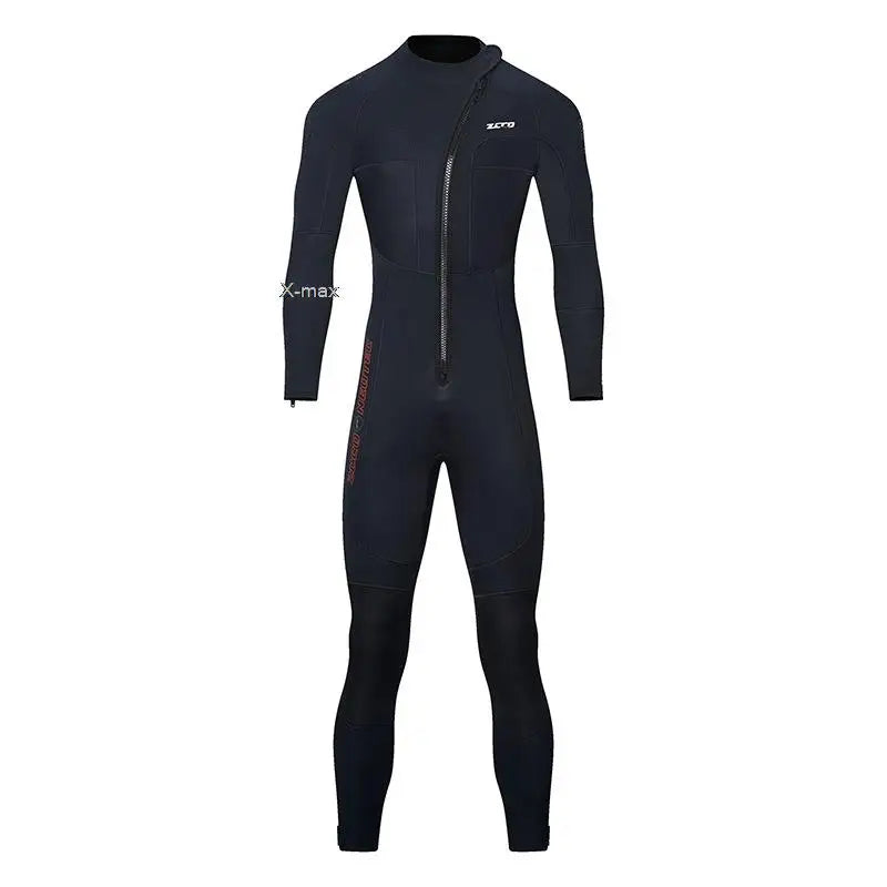 5mm Neoprene Wetsuit One-piece Women Men Long-sleeved.
