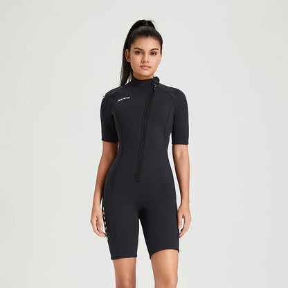 Wetsuit 3mm Neoprene Surf Suit Short Sleeve Swimwear.
