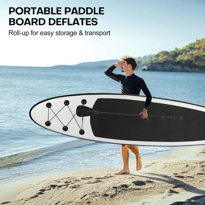 Inflatable Stand Up Paddle Board Ultra-Light 10' × 30" × 6" with Accessories Kit Adjustable Paddle Handle.