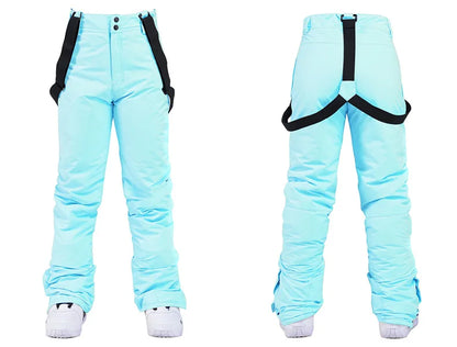 Women Ski Suit Winter Windproof Waterproof Snowboarding Jacket and Pants.