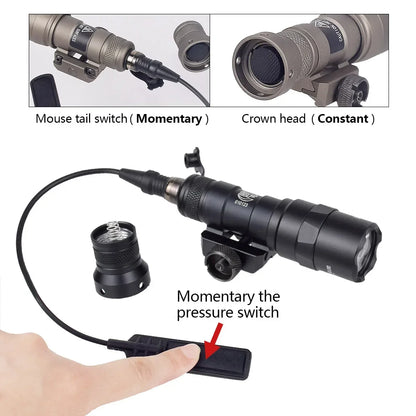 Surefire M300 M600 X300 Weapon Light Remote Pressure Switch LED Flashlight.