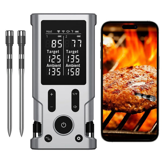 Wireless Meat Thermometer, 800FT Bluetooth Cooking Thermometer.