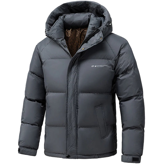 Men's Winter Windproof Casual Hooded Jacket .