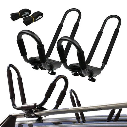 Kayak Car Rack 2pcs Universal Snowboard Roof Rack Multifunction