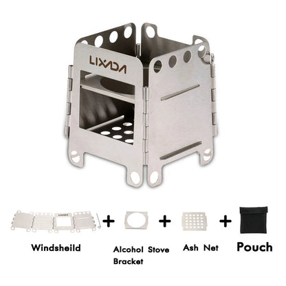 Titanium Stove Lightweight Folding Wood Burning Stove