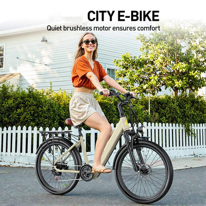26'' 24'' Electric Bike, 36V 13Ah/10Ah Battery, 500W Motor.