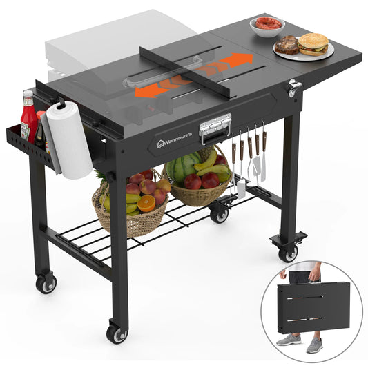 Portable BBQ Cart BBQ Table .