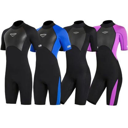 2mm Diving Suit Short Sleeve Warm Wetsuit.