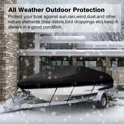 210D Trailerable Boat Cover Rain Waterproof Sunproof Snowproof All-whether.