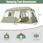 8 Person Camping Tent Setup in 60 Seconds with Rainfly & Windproof Tent with Carry Bag.