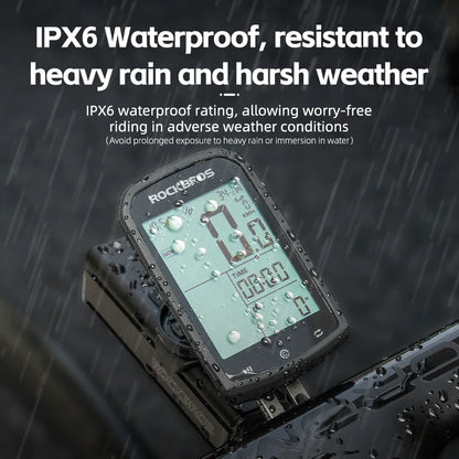 GPS Bike Computer Bluetooth Waterproof Wireless Speedometer Odometer'