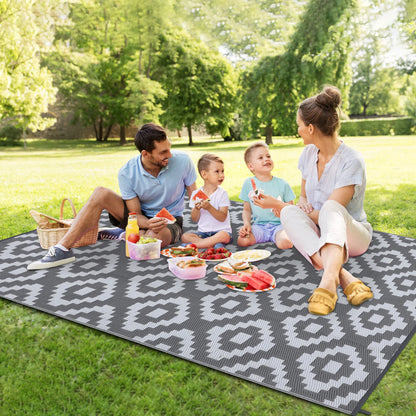 Outdoor Rug Plastic Straw Rug Waterproof Rug Reversible Outdoor Floor Mat.