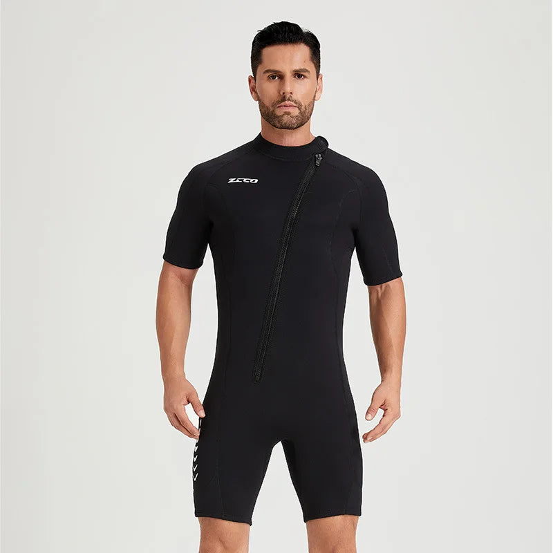Wetsuit 3mm Neoprene Surf Suit Short Sleeve Swimwear.