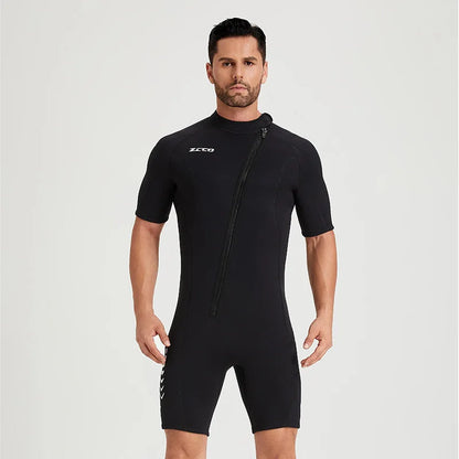 Wetsuit 3mm Neoprene Surf Suit Short Sleeve Swimwear.