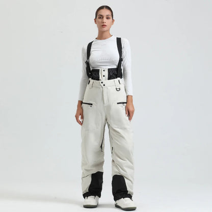 New Ski Pant Solid Snow  Women Windproof Waterproof Snow Pants.