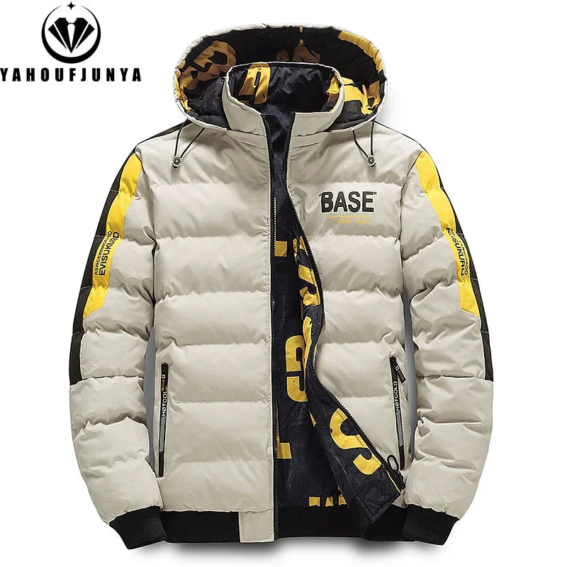 Winter Men Outdoor Windbreak Brand Removable Hooded Jacket.