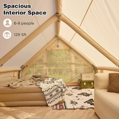 129 Square Feet Large Inflatable Camping Tent,8-10 People .