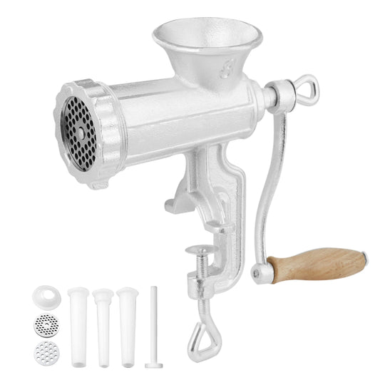 Manual Meat Grinder Heavy Duty Hand Meat Grinder Steel Table Clamp.