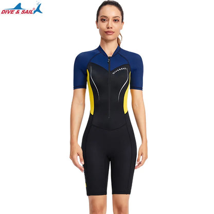 Short-sleeved Shorts 1.5mm  Shorty Wetsuit.