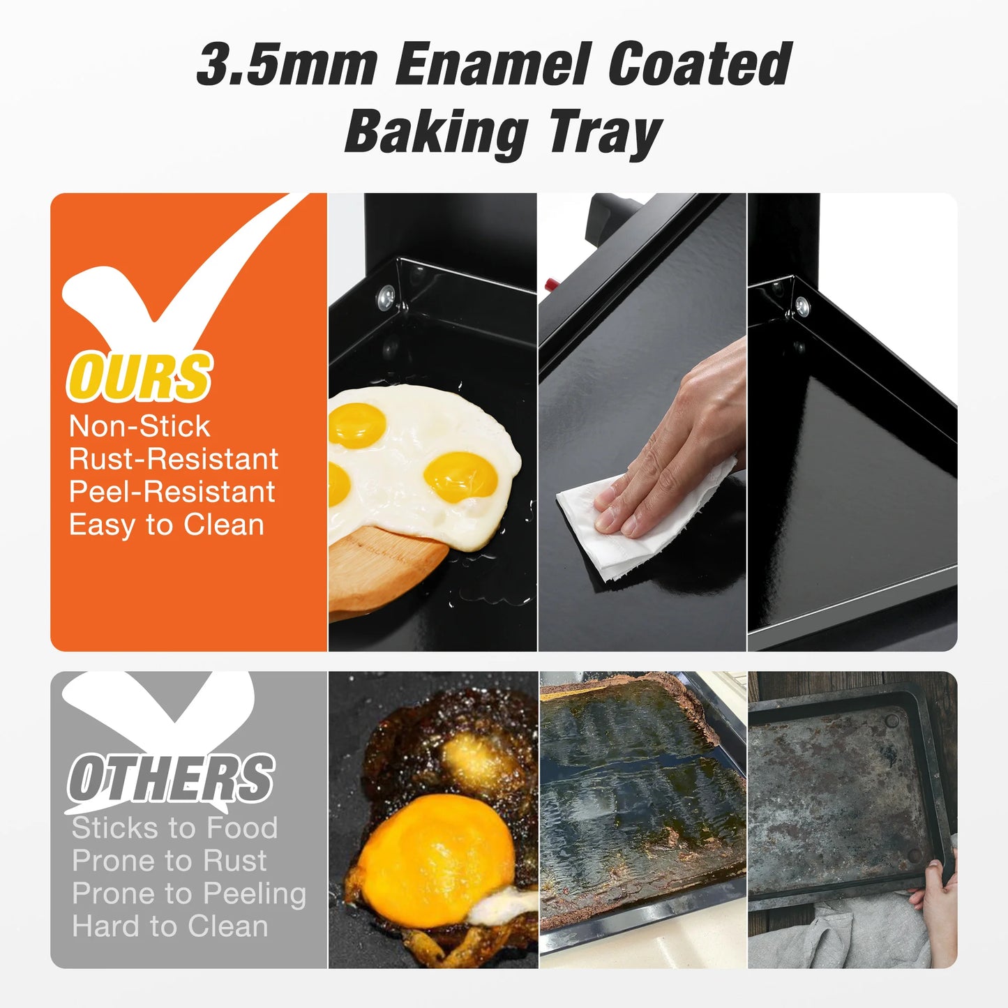 Outdoor Camping Grill 3 Burner BBQ Propane Gas Grill, 24,600 BTU Stainless Steel Patio Garden Barbecue Grill with Stove