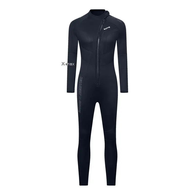 5mm Neoprene Wetsuit One-piece Women Men Long-sleeved.