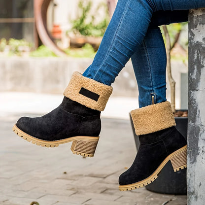 Winter Faux Fur Snow Boots For Women.