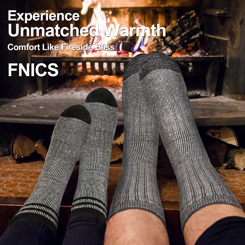3 Pairs Men Women Merino Wool Crew Socks .