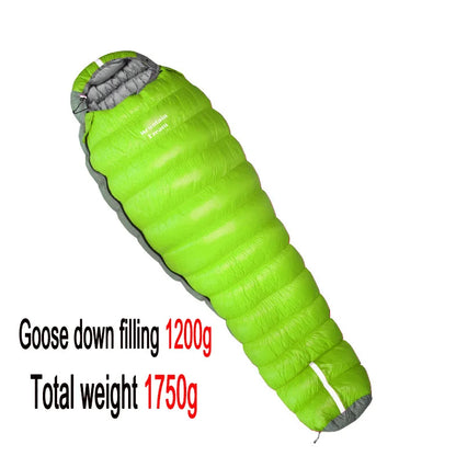 Oversized Mummy Goose Down Sleeping Bag .
