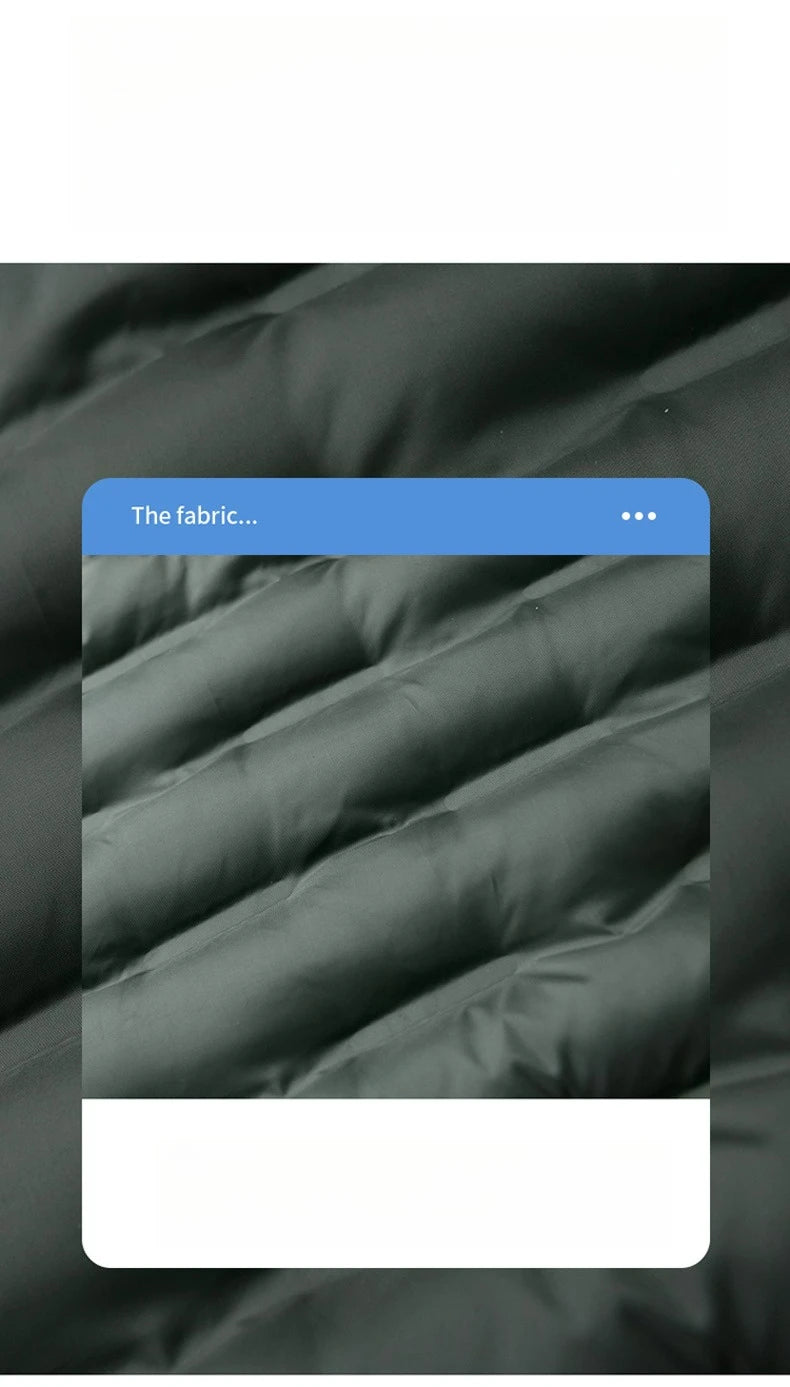 Winter Warm Padded Snow Coat Men's -20 Degree Hooded Outdoor Thick Parka.